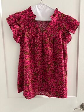 Entro floral pink shirt S